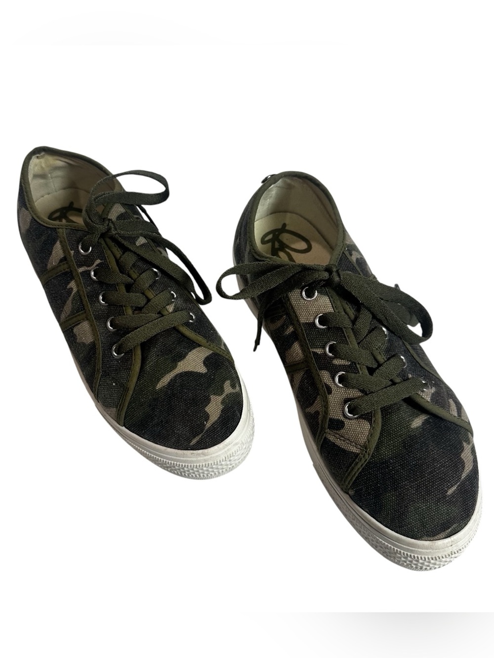 Rock & Candy Camo Canvas Lace-Up Low Top Casual Sneakers Shoes Size 8.5